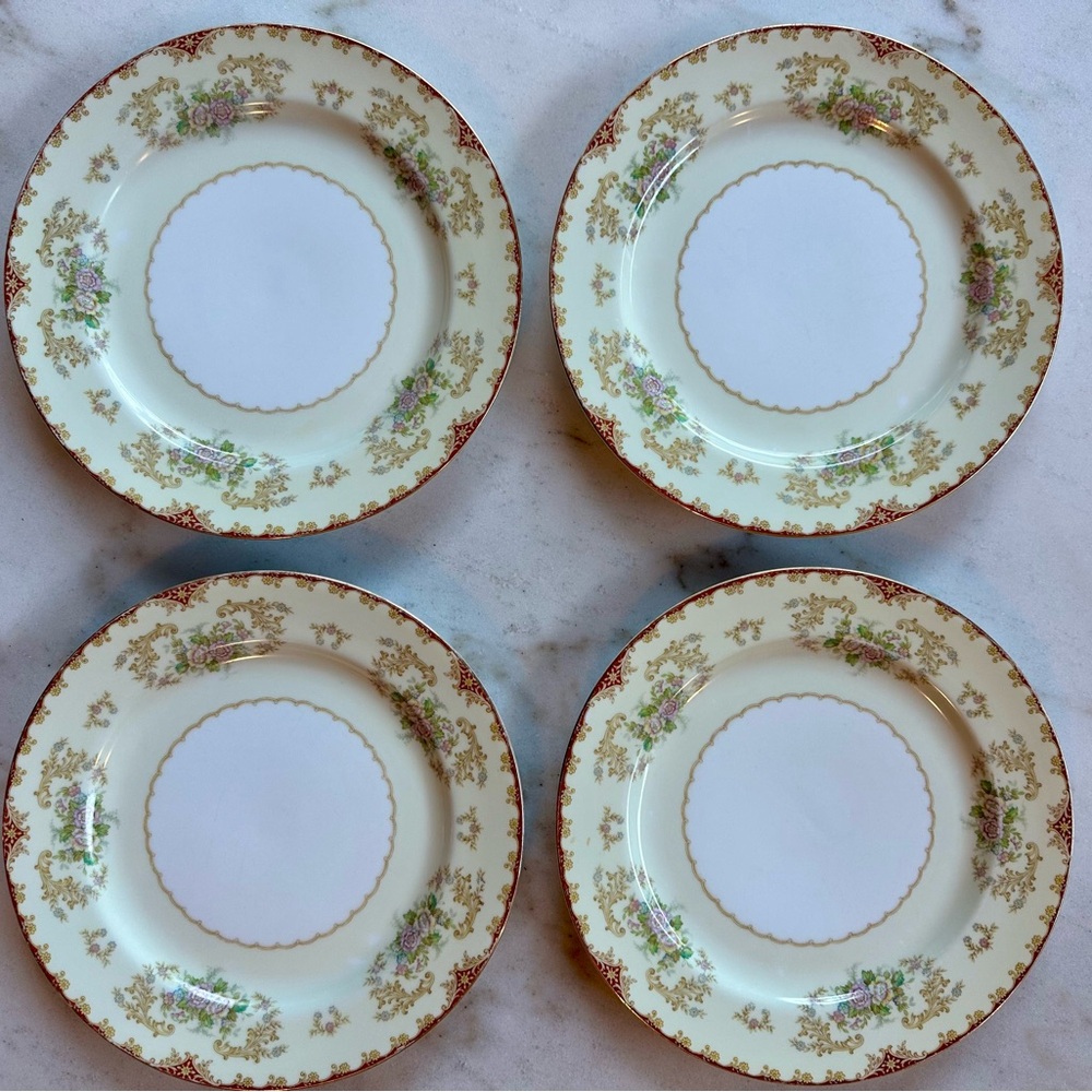 Set of 4 Noritake Occupied Japan Dinner Plates | Noritake Plates